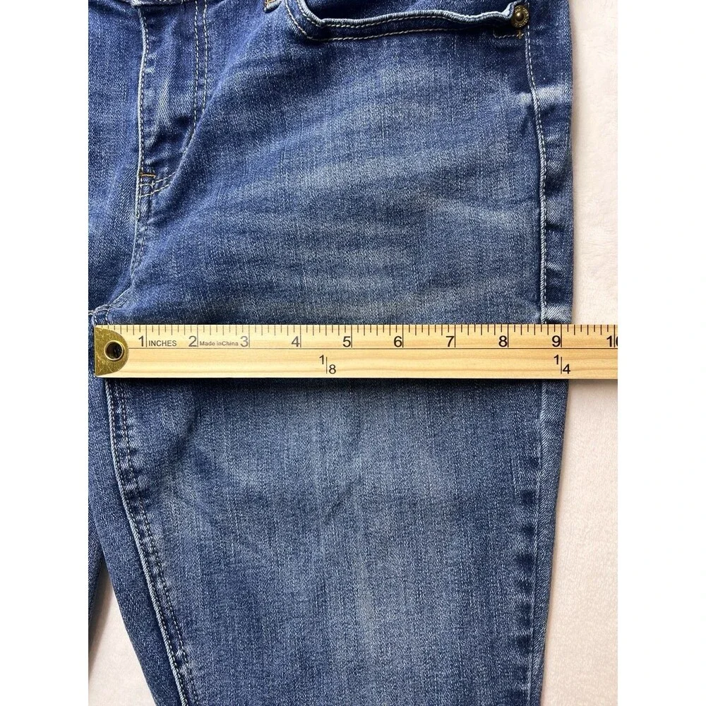 Seven 7 Rhinestone Jeans Women’s Size 12 Boot Cut Flare Leg Medium Rise
